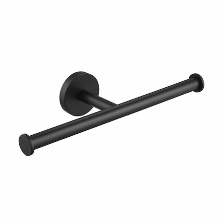 Kibi Circular Double Toilet Paper Holder - Matte Black. KBA1408MB